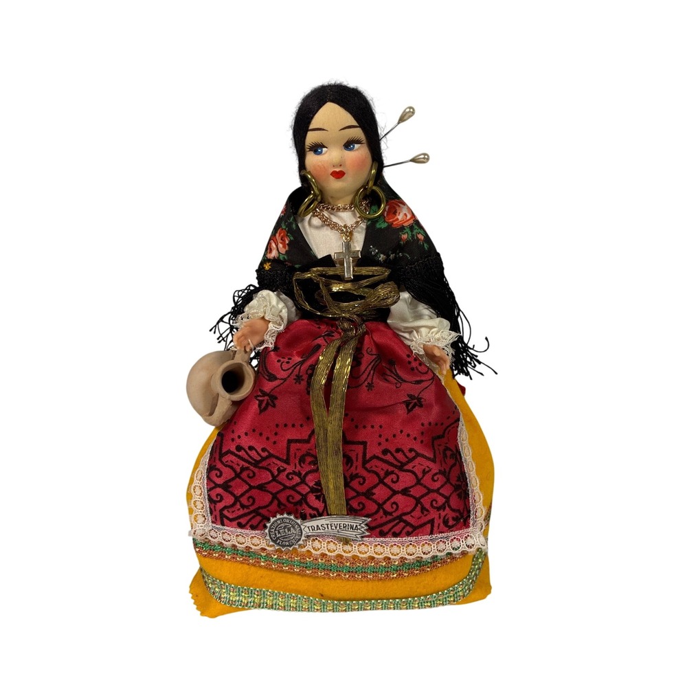 Vintage Trastevere Doll 60s Creazioni Souvenir Italy‎ Collectible  Florence